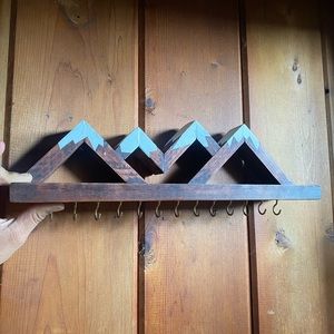 Hand made wooden key holder